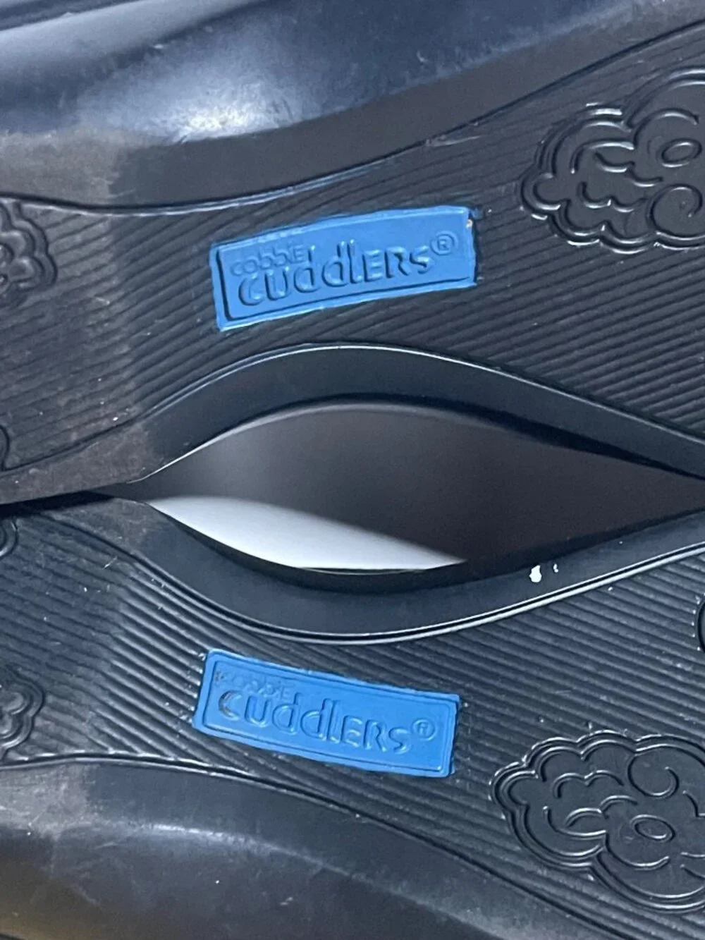 Cobbie Cuddlers Lace Up Ultra Massage Black Suede Leather Sandals Womens 8.5W